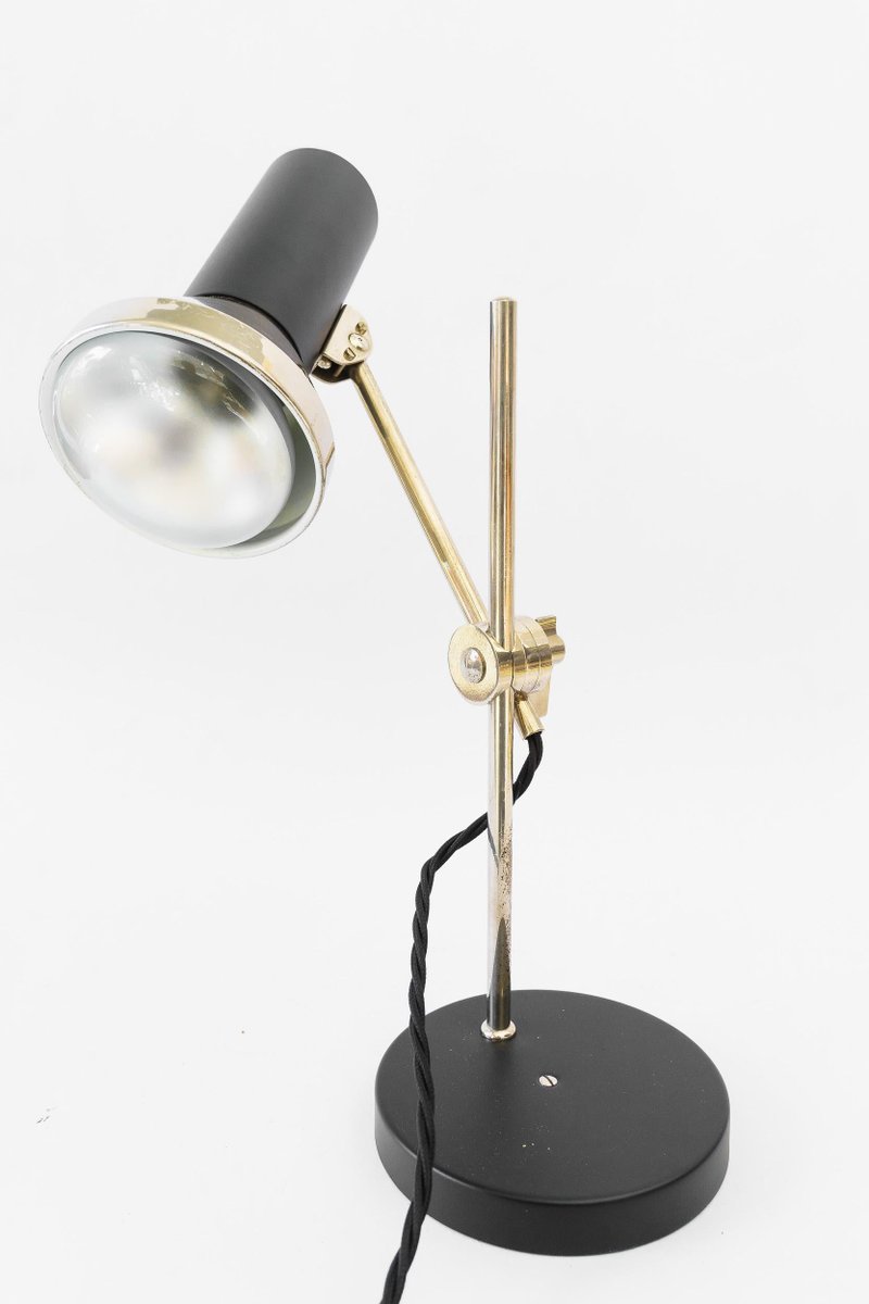 Adjustable Nickel Table Lamp, Vienna, 1960s