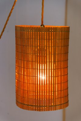 Adjustable Original Wicker Shade Wall Lights by Rupert Nikoll, 1950s, Set of 2-SPD-1811200