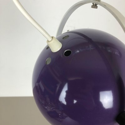 Adjustable Pop Art Panton Style Hanging Light with Purple Spot, Germany, 1970s-QZ-1053104