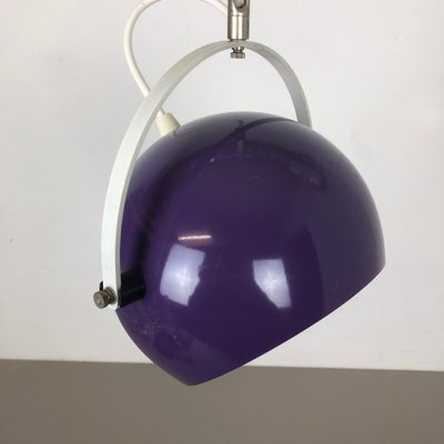 Adjustable Pop Art Panton Style Hanging Light with Purple Spot, Germany, 1970s-QZ-1053104