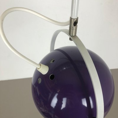 Adjustable Pop Art Panton Style Hanging Light with Purple Spot, Germany, 1970s-QZ-1053104