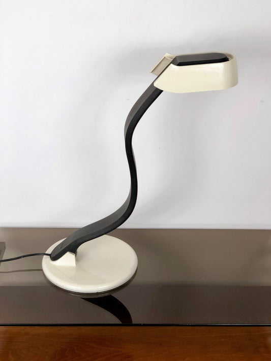 Adjustable Snoky Table Lamp by Bruno Gecchelin for Guzzini, Italy, 1970s