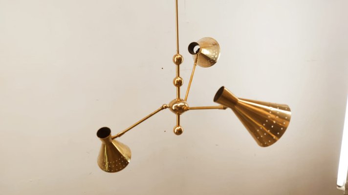 Adjustable Sputnik Lamp with Perforated Cones-QLH-980055