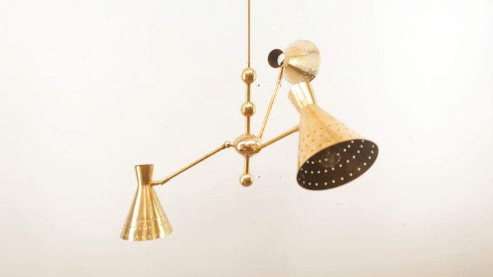 Adjustable Sputnik Lamp with Perforated Cones-QLH-980055