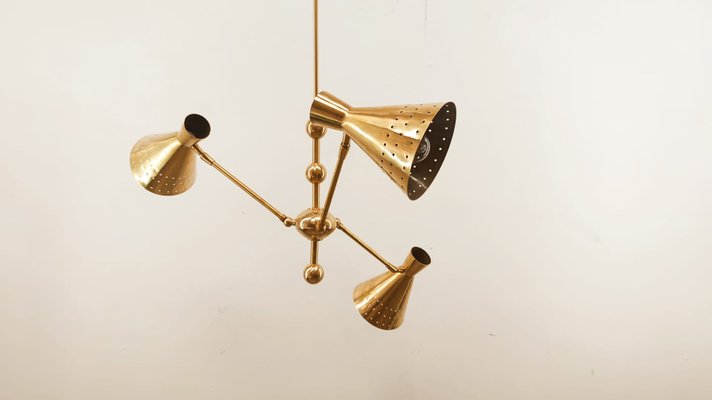 Adjustable Sputnik Lamp with Perforated Cones-QLH-980055