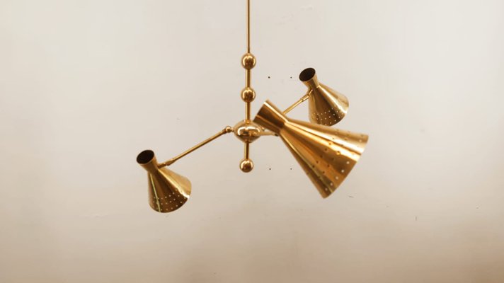 Adjustable Sputnik Lamp with Perforated Cones-QLH-980055