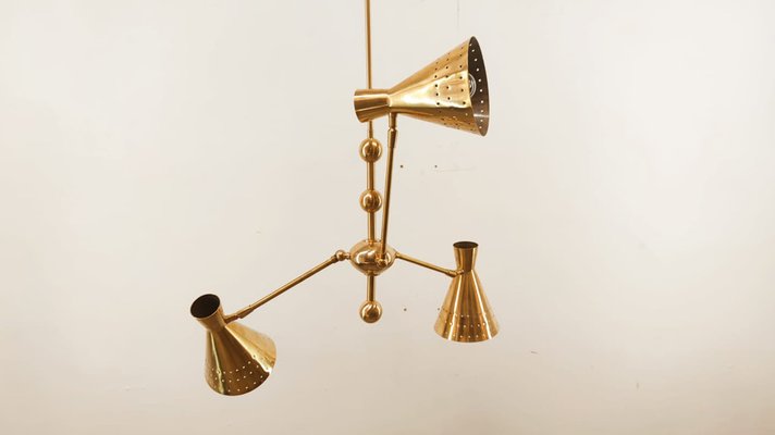 Adjustable Sputnik Lamp with Perforated Cones-QLH-980055