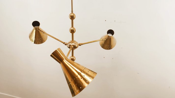 Adjustable Sputnik Lamp with Perforated Cones-QLH-980055