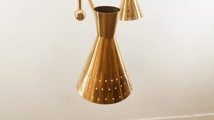 Adjustable Sputnik Lamp with Perforated Cones-QLH-980055