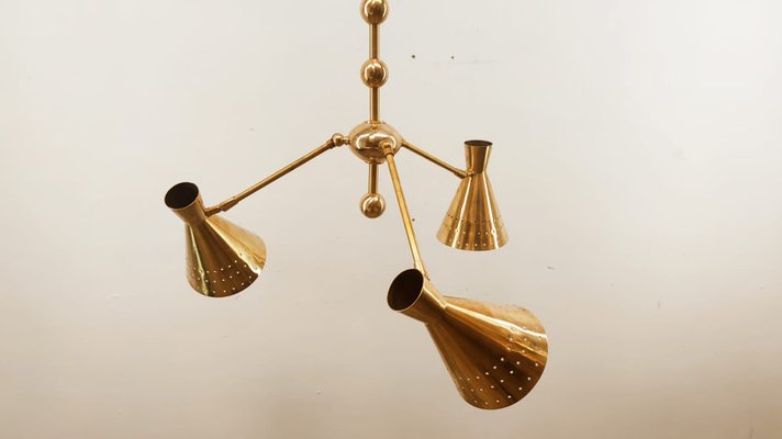 Adjustable Sputnik Lamp with Perforated Cones-QLH-980055