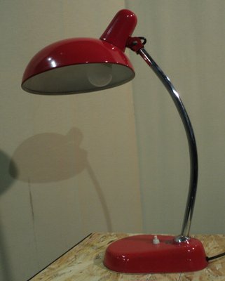 Adjustable Steel and Enamel Table Lamp from Seminara Torino, 1950s-ERB-549073