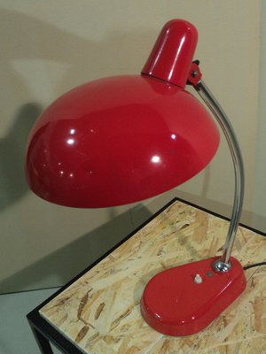 Adjustable Steel and Enamel Table Lamp from Seminara Torino, 1950s-ERB-549073