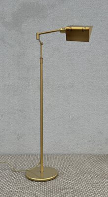 Adjustable Swing Arm Brass Floor Lamp from Holtkötter, 1970s-WZZ-1802319