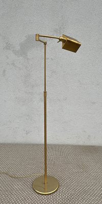 Adjustable Swing Arm Brass Floor Lamp from Holtkötter, 1970s-WZZ-1802319