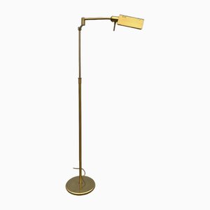 Adjustable Swing Arm Brass Floor Lamp from Holtkötter, 1970s-WZZ-1802319