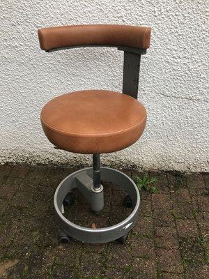 Adjustable Swivel Chair on Wheels from Siemens, 1960s-XQY-769616