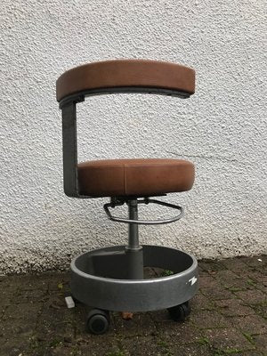 Adjustable Swivel Chair on Wheels from Siemens, 1960s-XQY-769616