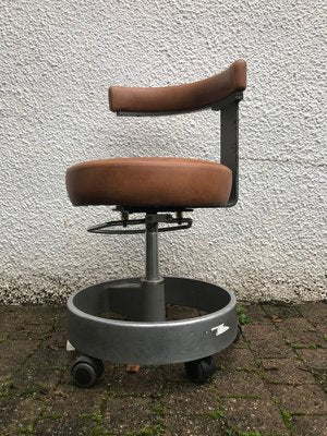 Adjustable Swivel Chair on Wheels from Siemens, 1960s-XQY-769616