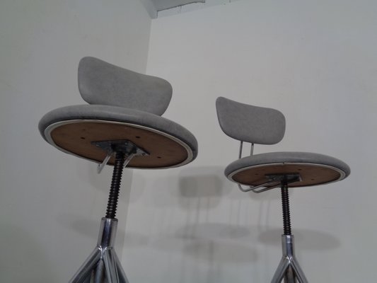 Adjustable Swivel Chairs, 1960s, Set of 2-RDW-789606