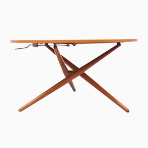 Adjustable Table in Cherry by Jürg Bally for Wohnhilfe-ZE-989889