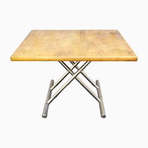 Adjustable Table in Metal and Wood, Italy, 1960s-VCV-1722735