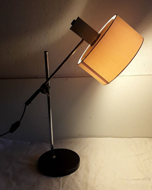 Adjustable Table Lamp with Chromed Metal Frame, 1970s