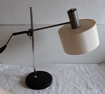 Adjustable Table Lamp with Chromed Metal Frame, 1970s-HOI-801790