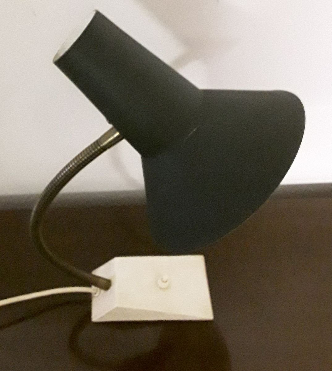 Adjustable Table Lamp With Creamy White Painted Iron Base, 1960s