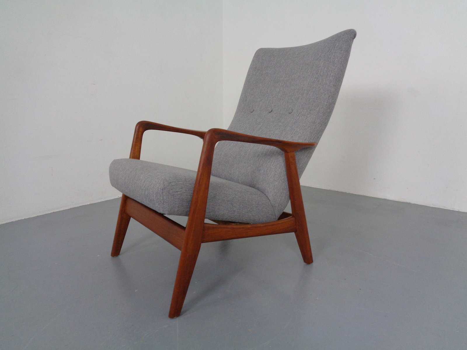 Adjustable Teak Armchair, Denmark, 1960s