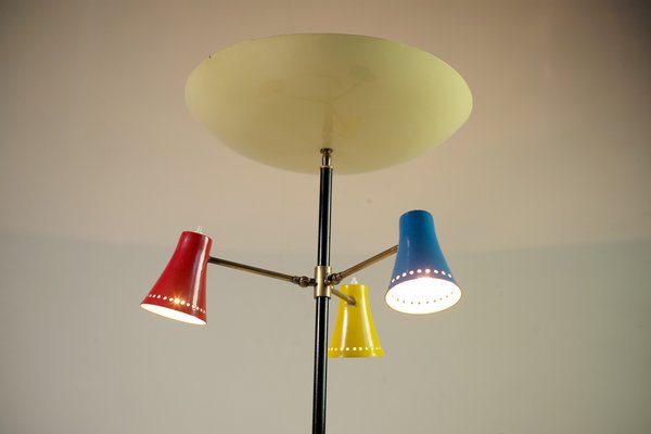 Adjustable Tripod Floor Lamp from Stilnovo, 1950s-FQ-776865