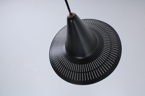 Adjustable Wall Lamp in Black and Teak from Indoor, 1950s-XT-1451409