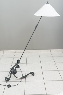 Adjustable Wrought Iron Painted Floor Lamp, 1960s-SPD-837975