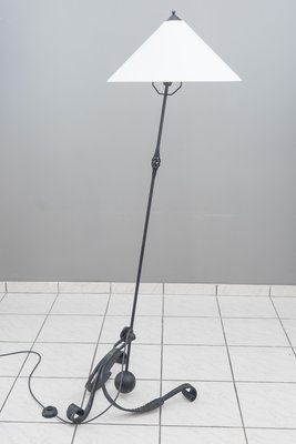 Adjustable Wrought Iron Painted Floor Lamp, 1960s-SPD-837975