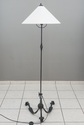 Adjustable Wrought Iron Painted Floor Lamp, 1960s-SPD-837975