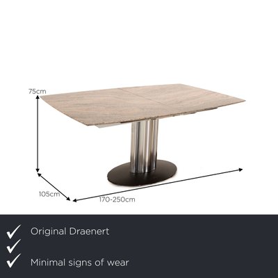 Adler 1 Dining Table in Gray Granite from Draenert-RQW-1748208