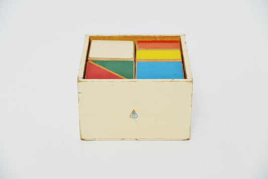 Ado Puzzle Cubes Box by Ko Verzuu, Holland, 1955