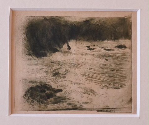 Adolf Hiremy, The Sea, Etching, Early 20th-Century-ZCI-900748