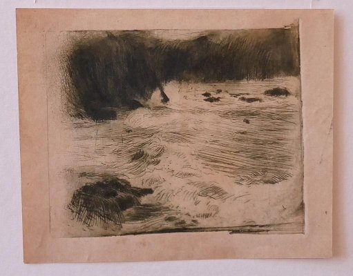 Adolf Hiremy, The Sea, Etching, Early 20th-Century-ZCI-900748