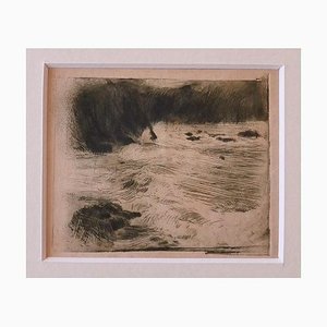 Adolf Hiremy, The Sea, Etching, Early 20th-Century-ZCI-900748