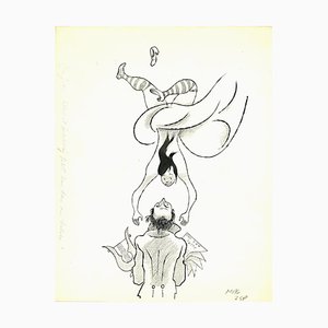 Adolf Reinhold Hallman, Don Juan, Cosi Fan Tutte, China Ink and Pencil, 20th Century-ZCI-907343