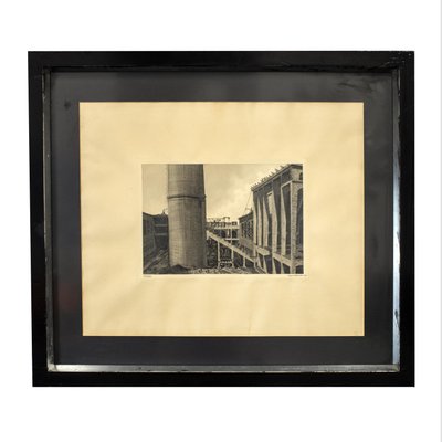 Adolfo Almarcha, Drawing of Building, 1978, Charcoal and Graphite on Paper-UZ-1419076