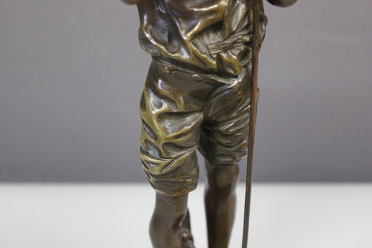 Adolphe Lavergne, Fisherman, 1900, Bronze