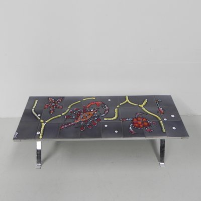 Adri Tile Table With Sea Motif-TL-1225663