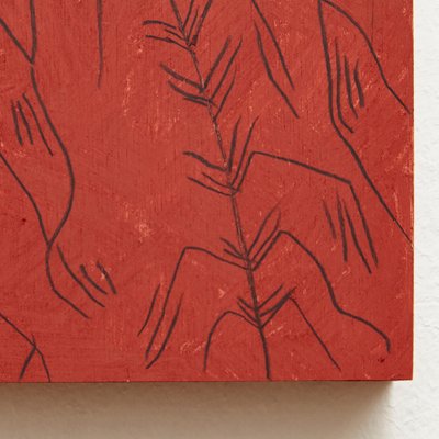 Adrian, Abstract Painting on Wood, 2019-WM-1044926