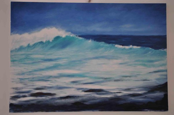 Adriano Bernetti da Vila, Australian Waves, Oil & Acrylic on Canvas, 2018-ZCI-1761889