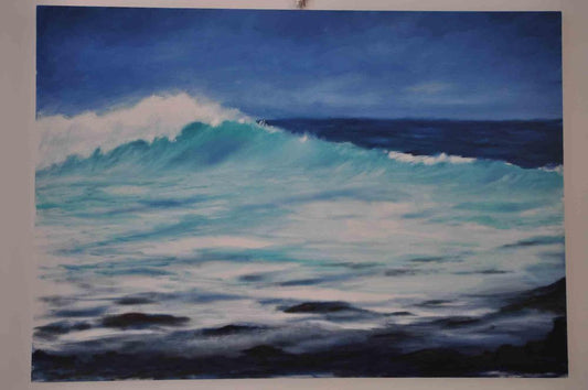 Adriano Bernetti da Vila, Australian Waves, Oil & Acrylic on Canvas, 2018