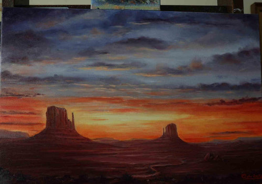 Adriano Bernetti da Vila, Monument Valley, Oil on Canvas, 2013