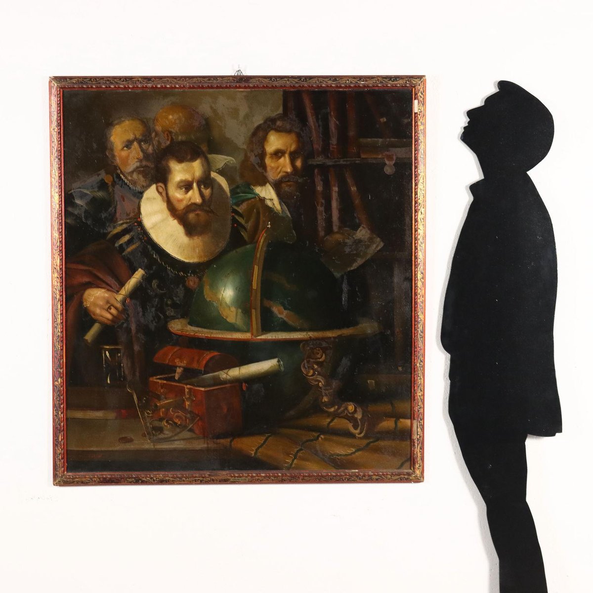 Adriano Gajoni, Painting, 20th-Century, Oil on Faesite, Framed