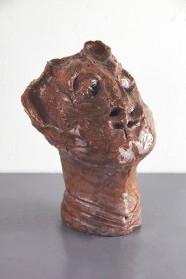 Adriano Tuninetto, Expressionist Sculpture of Demon, 1960s, Terracotta-LMR-1816486