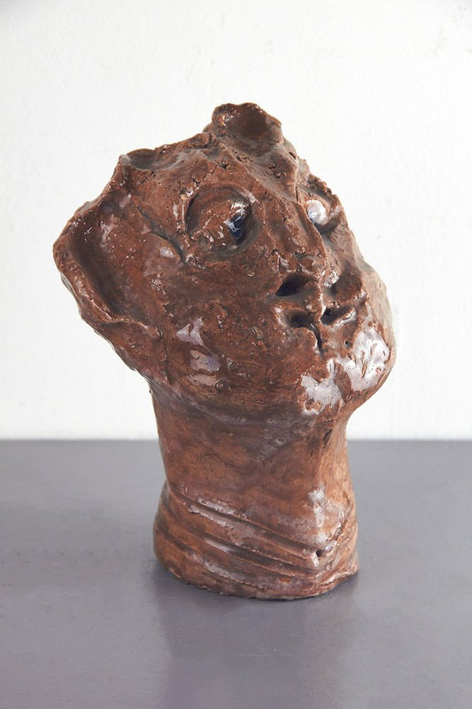 Adriano Tuninetto, Expressionist Sculpture of Demon, 1960s, Terracotta